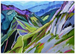 Alpine Trail - Stretched Canvas, Poster Or Fine Art Print(Alpine Trail Stretched Canvas Poster Or Fine Art Print) -Heart Wall Art Store poster landscape 2786422