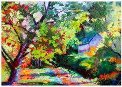 Autumn Comes To Bucks County - Stretched Canvas, Poster Or Fine Art Print(Autumn Comes To Bucks County Stretched Canvas Poster Or Fine Art Print) -Heart Wall Art Store poster landscape 2786425