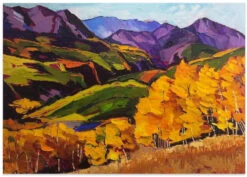 Cotton Woods - Stretched Canvas, Poster Or Fine Art Print(Cotton Woods Stretched Canvas Poster Or Fine Art Print) -Heart Wall Art Store poster landscape 2786452