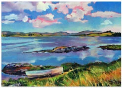 Boat On The Lake - Stretched Canvas, Poster Or Fine Art Print(Boat On The Lake Stretched Canvas Poster Or Fine Art Print) 16 Boat On The Lake - Stretched Canvas, Poster Or Fine Art Print(Boat On The Lake Stretched Canvas Poster Or Fine Art Print) -Heart Wall Art Store poster landscape 2786574