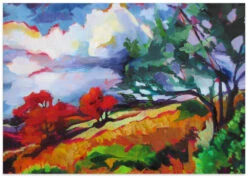 Sonoma Hillside - Stretched Canvas, Poster Or Fine Art Print(Sonoma Hillside Stretched Canvas Poster Or Fine Art Print) -Heart Wall Art Store poster landscape 2786681