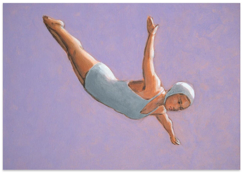 Lavender Diver - Stretched Canvas, Poster Or Fine Art Print(Lavender Diver Stretched Canvas Poster Or Fine Art Print) 5 Lavender Diver - Stretched Canvas, Poster Or Fine Art Print(Lavender Diver Stretched Canvas Poster Or Fine Art Print) - Image 5