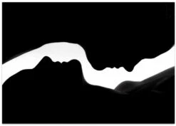 The Profiles Of Two Women - Stretched Canvas, Poster Or Fine Art Print(The Profiles Of Two Women Stretched Canvas Poster Or Fine Art Print) -Heart Wall Art Store poster landscape 334527