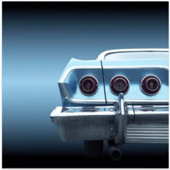 US Classic Car 1963 Impala - Square Stretched Canvas, Poster Or Fine Art Print(Us Classic Car 1963 Impala Square Stretched Canvas Poster Or Fine Art Print)