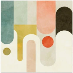 Runde Shapes Kopie - Square Stretched Canvas, Poster Or Fine Art Print(Runde Shapes Kopie Square Stretched Canvas Poster Or Fine Art Print)