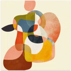 Shapes6 - Square Stretched Canvas, Poster Or Fine Art Print(Shapes6 Square Stretched Canvas Poster Or Fine Art Print)