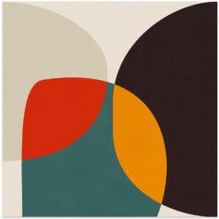 Bauhaus Modern Bold 3 - Square Stretched Canvas, Poster Or Fine Art Print(Bauhaus Modern Bold 3 Square Stretched Canvas Poster Or Fine Art Print)