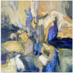 Irises - Square Stretched Canvas, Poster Or Fine Art Print(Irises Square Stretched Canvas Poster Or Fine Art Print)