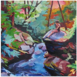 Pennsylvania Oasis - Square Stretched Canvas, Poster Or Fine Art Print(Pennsylvania Oasis Square Stretched Canvas Poster Or Fine Art Print)