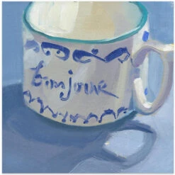 Bon Jour - Square Stretched Canvas, Poster Or Fine Art Print(Bon Jour Square Stretched Canvas Poster Or Fine Art Print)