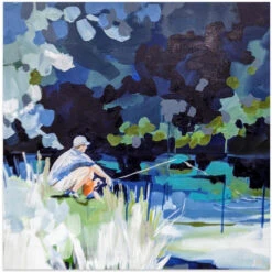 Gone Fishin - Square Stretched Canvas, Poster Or Fine Art Print(Gone Fishin Square Stretched Canvas Poster Or Fine Art Print)