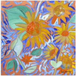 Sunflowersagei - Square Stretched Canvas, Poster Or Fine Art Print(Sunflowersagei Square Stretched Canvas Poster Or Fine Art Print)