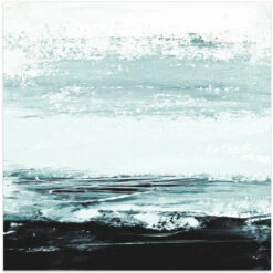 Minimal Seascape - Square Stretched Canvas, Poster Or Fine Art Print(Minimal Seascape Square Stretched Canvas Poster Or Fine Art Print)