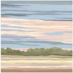 Streaking, Caprivi, Botswana - Square Stretched Canvas, Poster Or Fine Art Print(Streaking Caprivi Botswana Square Stretched Canvas Poster Or Fine Art Print)