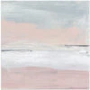 Peaceful Pastel Horizon - Square Stretched Canvas, Poster Or Fine Art Print(Peaceful Pastel Horizon Square Stretched Canvas Poster Or Fine Art Print)